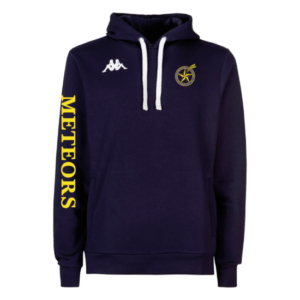 Kappa Bali Hoodie with Meteor Basketball Crest embroidered on the Upper Left side and Team name on the right sleeve.
